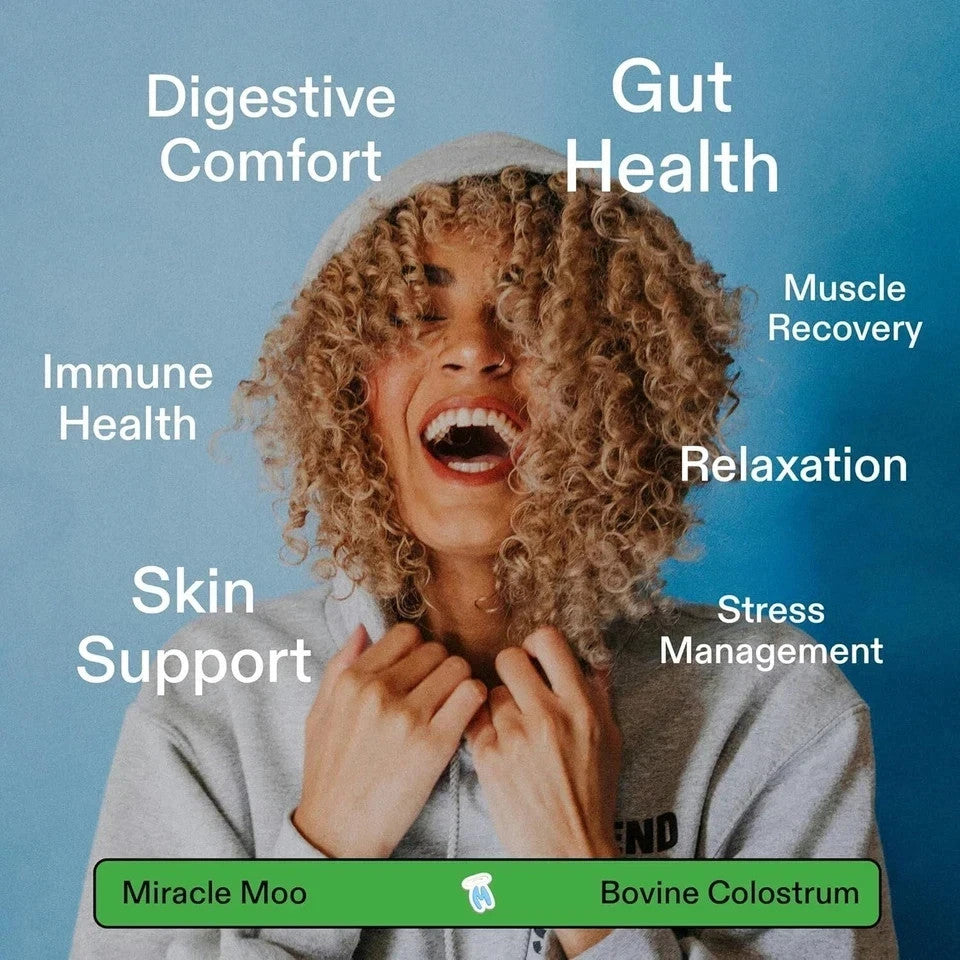 Colostrum Supplement for Gut Health, Hair Growth, Beauty and Immune Support 60 S