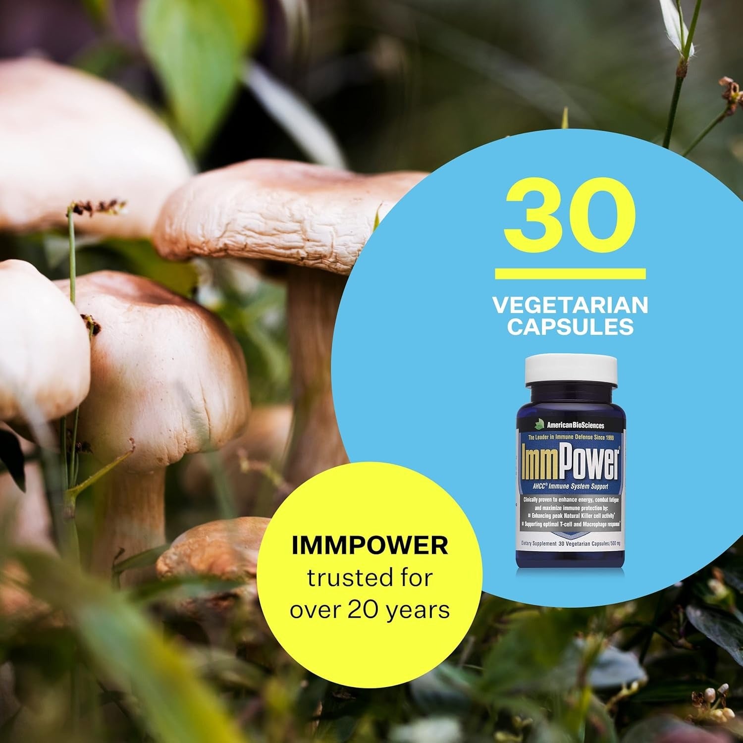 BioSciences ImmPower AHCC Supplement, 30 Count
