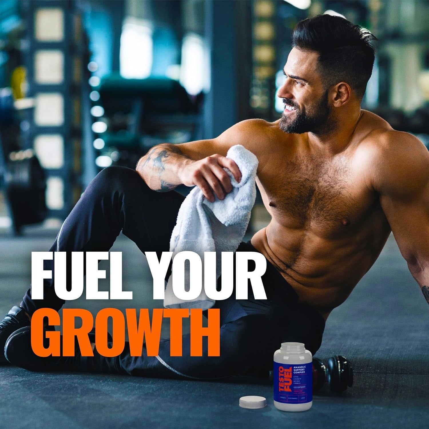 TestoFuel 120 T-Booster Pills - Test Booster for Men