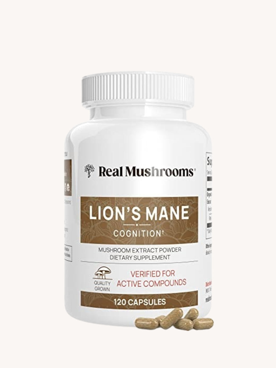 Mushrooms Organic Lions Mane Mushroom Capsules - 120 Count