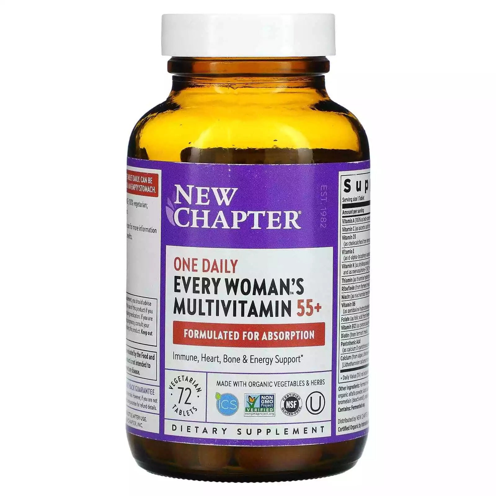 New Chapter 72 Tablets Multivitamin Supplement for Woman