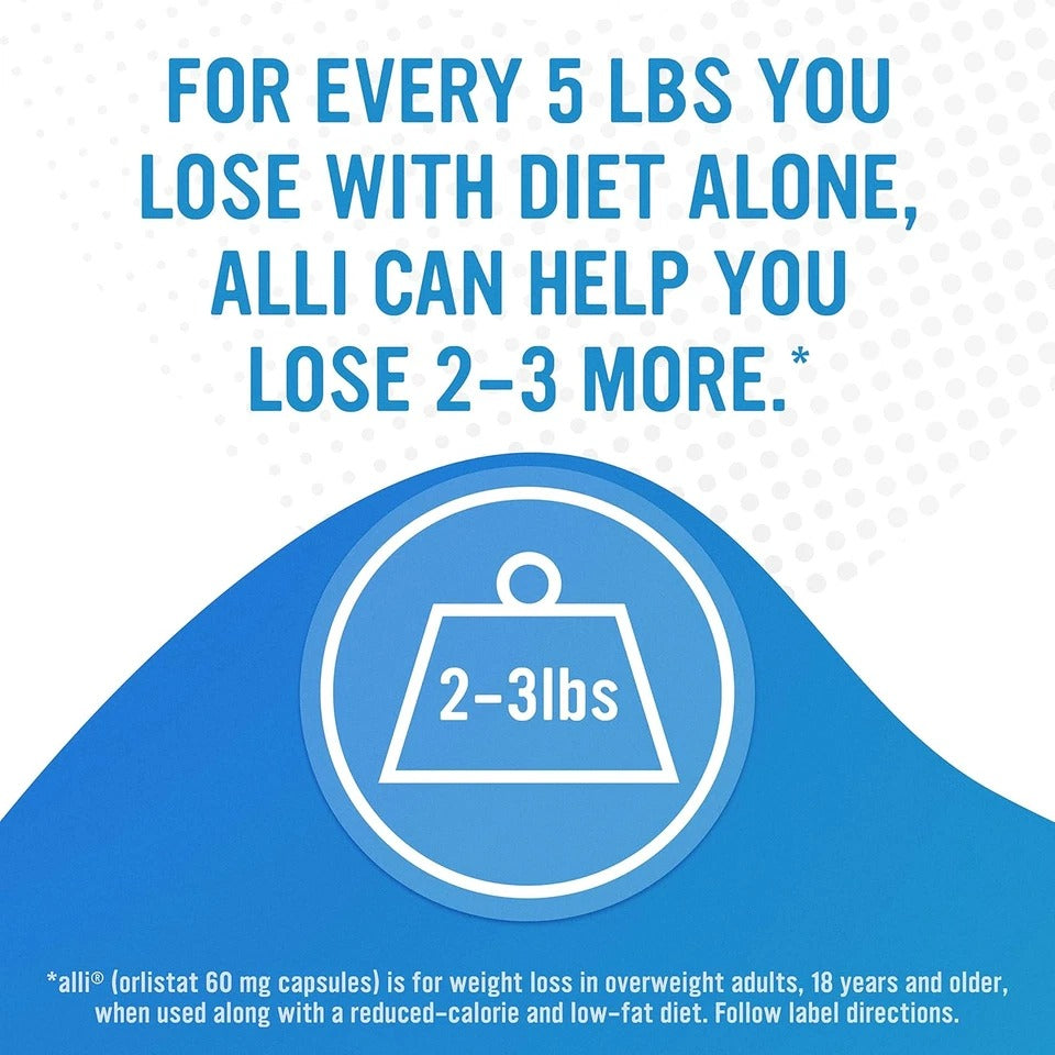 Diet Weight Loss Supplement Pills, Orlistat 60Mg, 170 Count