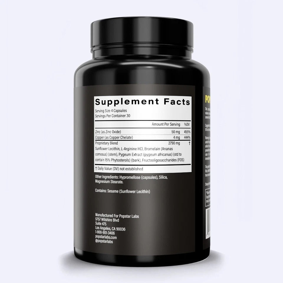 POPSTAR Semen Volume Supplement- 120 Capsules